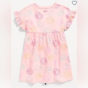NEW…Ruffled Sleeves Pink Barbie Dress